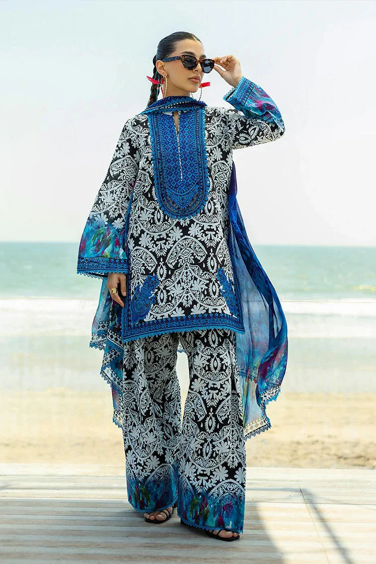 EMBROIDERED PRINTED UNSTITCHED LILEN 212