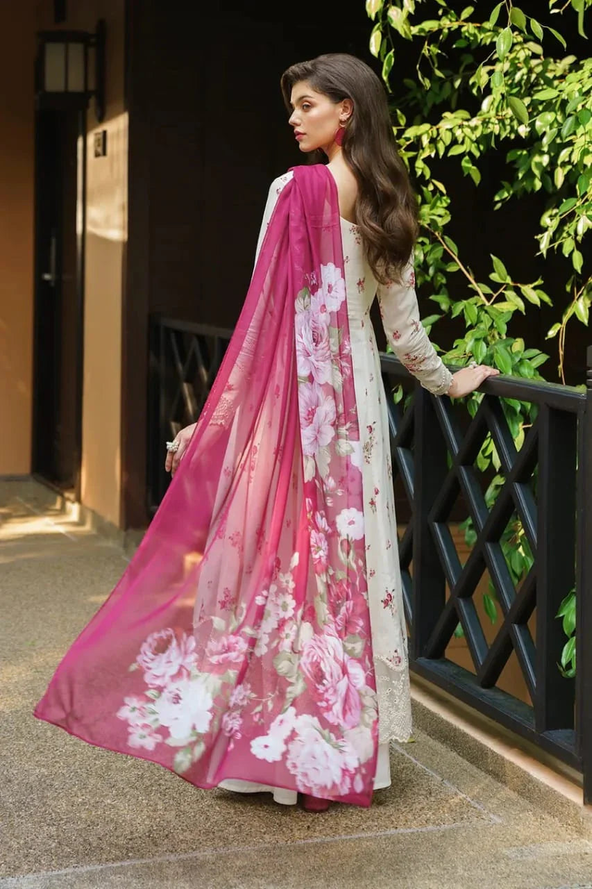 EMBROIDERED PRINTED UNSTITCHED LILEN 205
