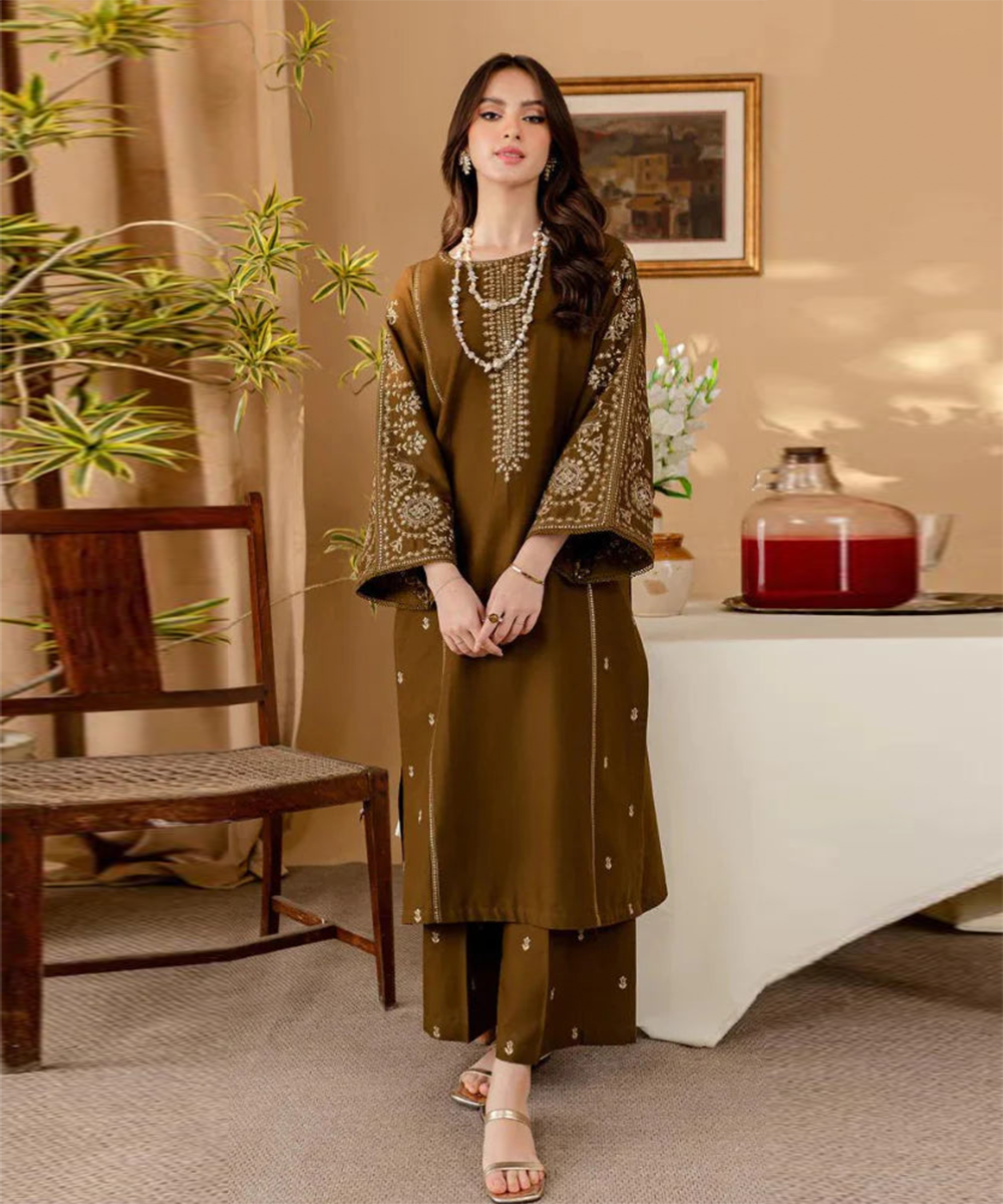 Batik Dhanak 2PC Embroidered-105