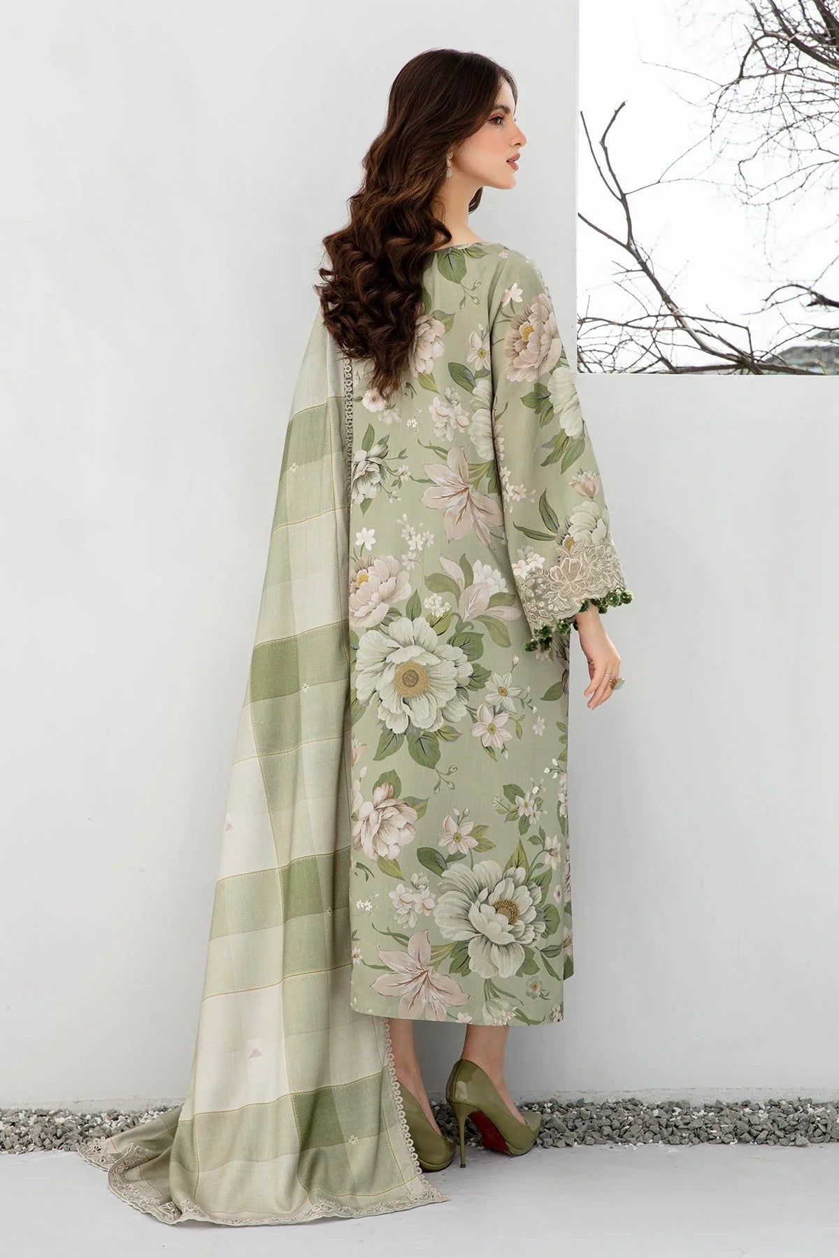 BAROQUE 3PC KARANDI PRINTED SHIRT WITH KARANDI PRINTED DUAPTTA AND TROUSER-261