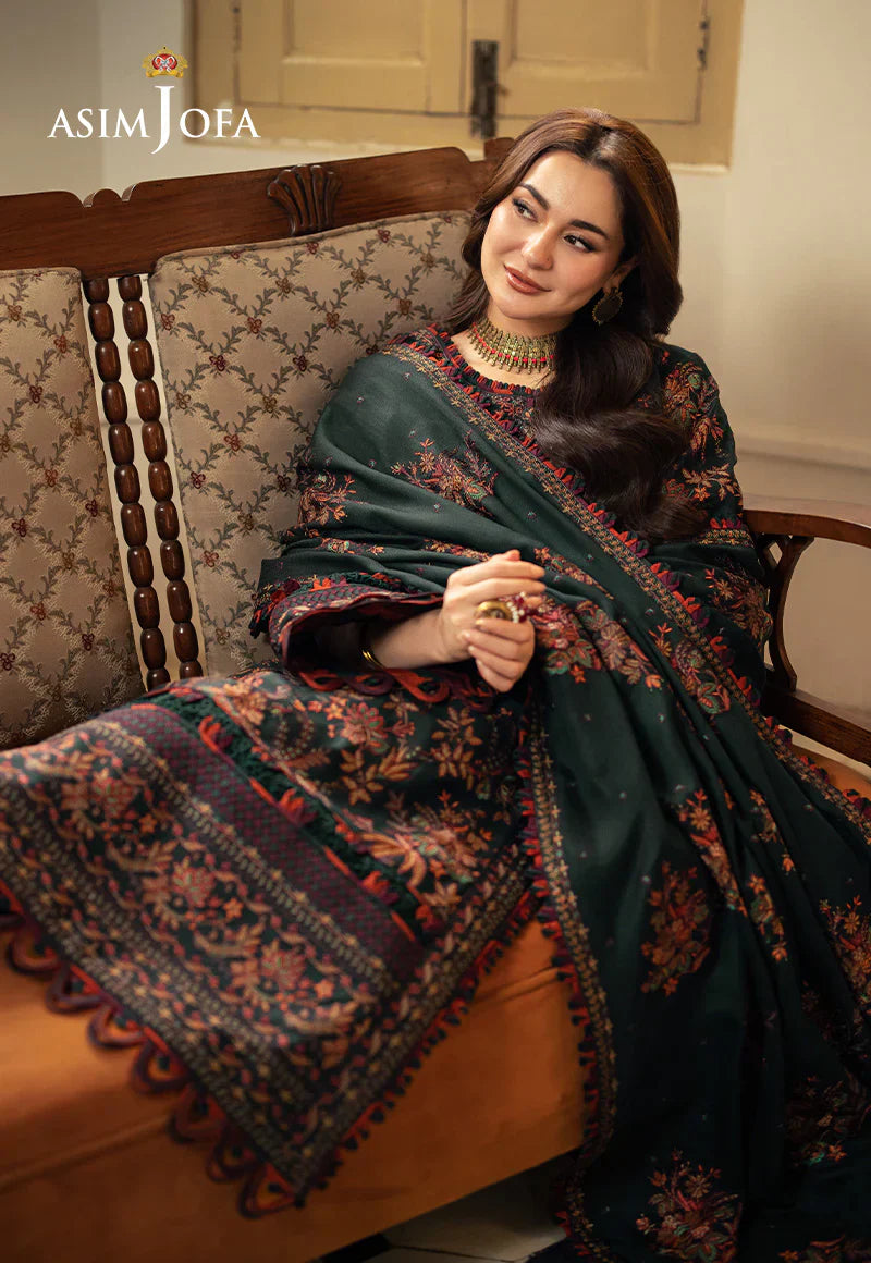 ASIM JOFA -3PC DHANAK EMBROIDERED UNSTICHED SUIT 259