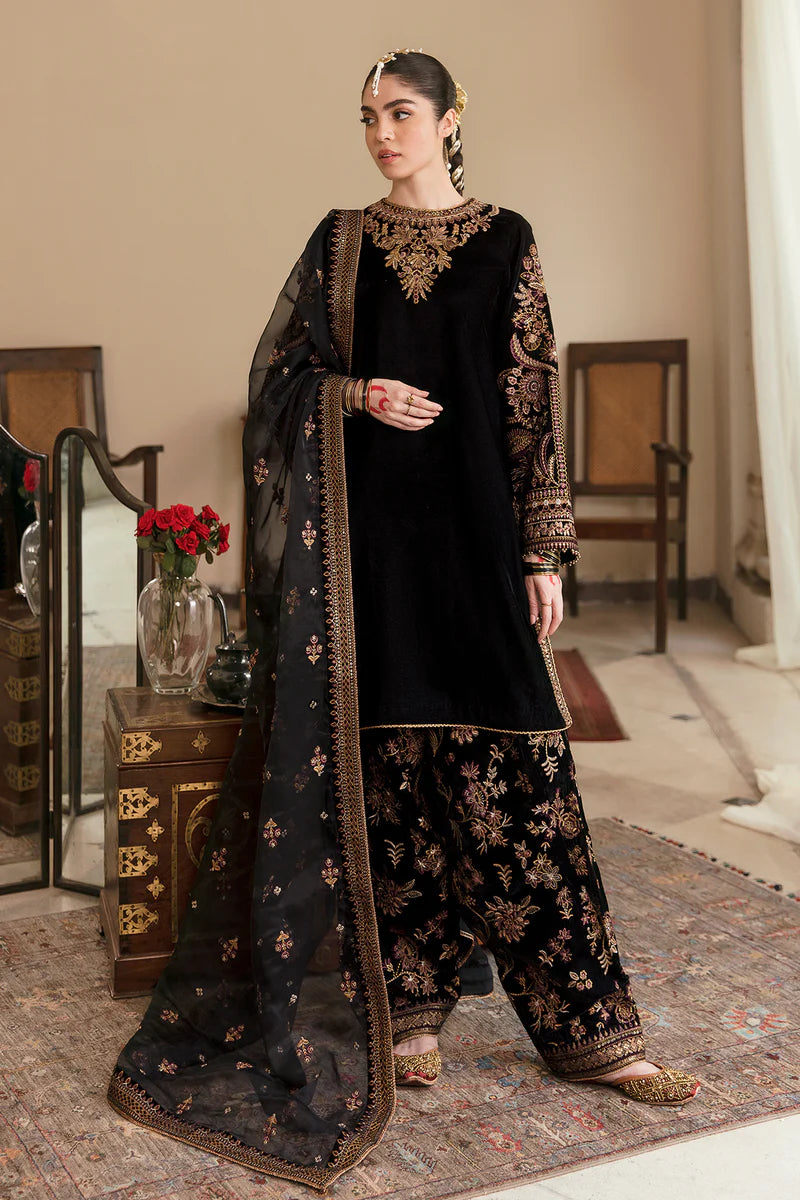 Baroque Velvet 3PC Embroidered-264