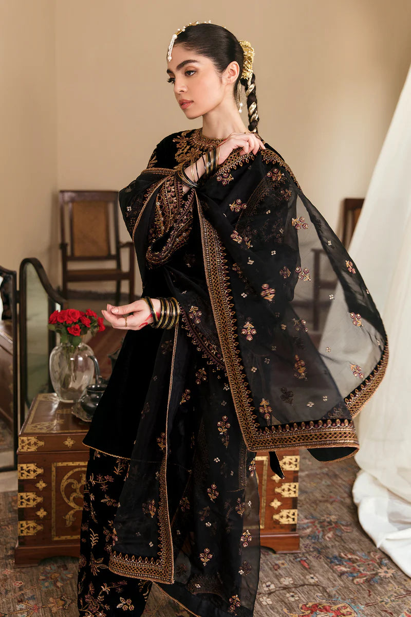 Baroque Velvet 3PC Embroidered-264
