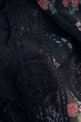 3PC LAWN EMBROIDERED SHIRT WITH COTTON NET PRINTED EMBROIDERED DUPATTA AND TROUSER -  520 L