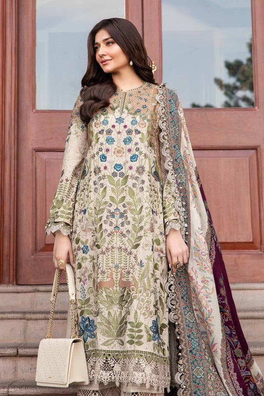 Lawn Embroidered Shirt with Digital printert monark duppata 669 L