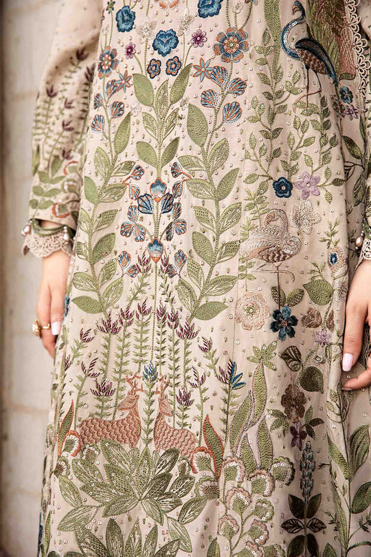 Lawn Embroidered Shirt with Digital printert monark duppata 669 L