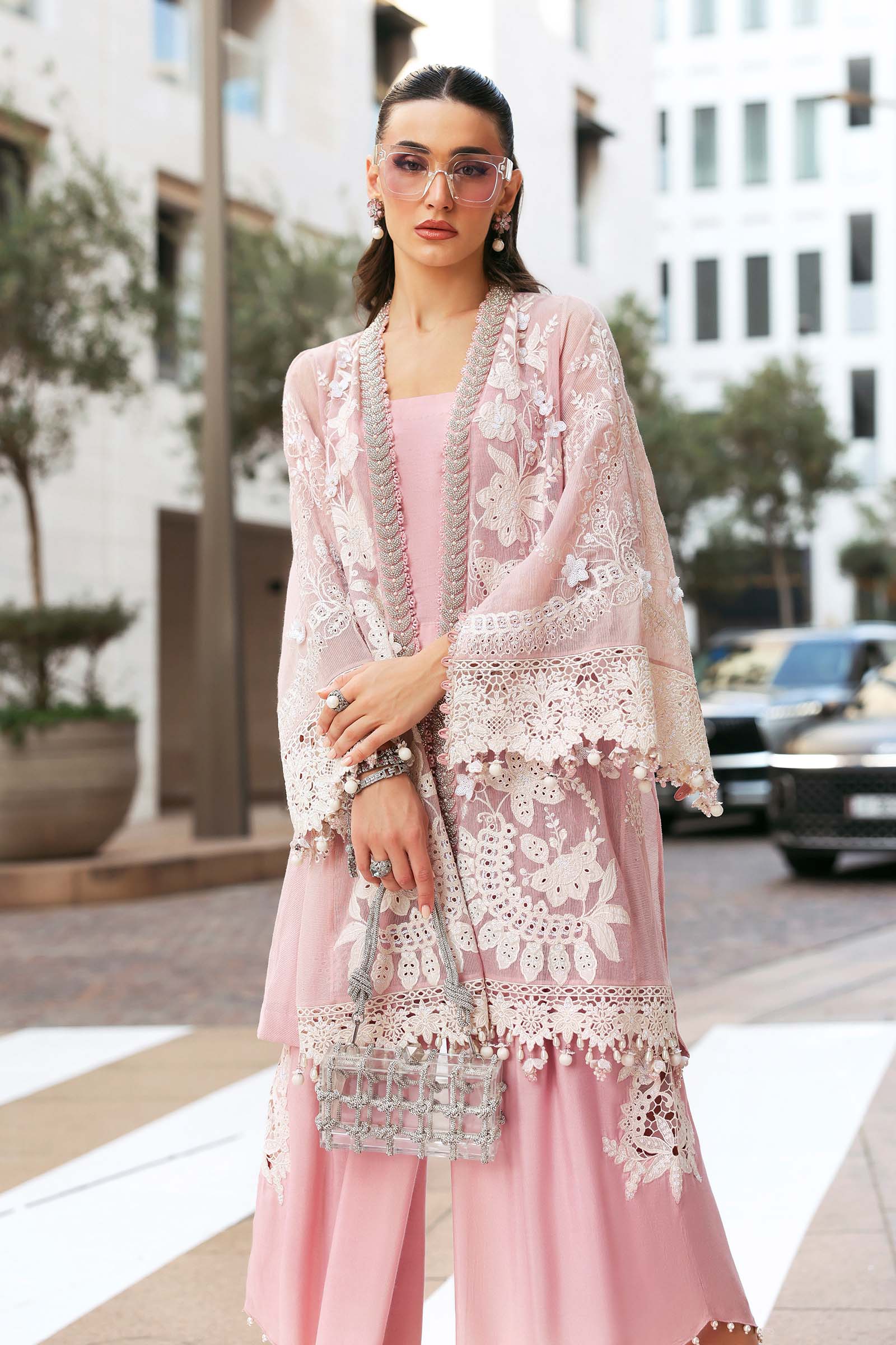 3 Piece Unstitched Embroidered Lawn  Suit 720