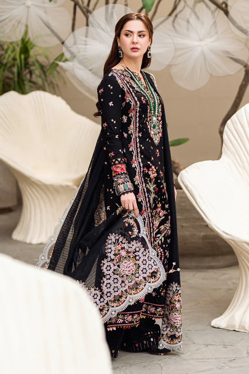 3Pc Embroidered Lawn Shirt with Embroidered Chiffon Dupatta FS527