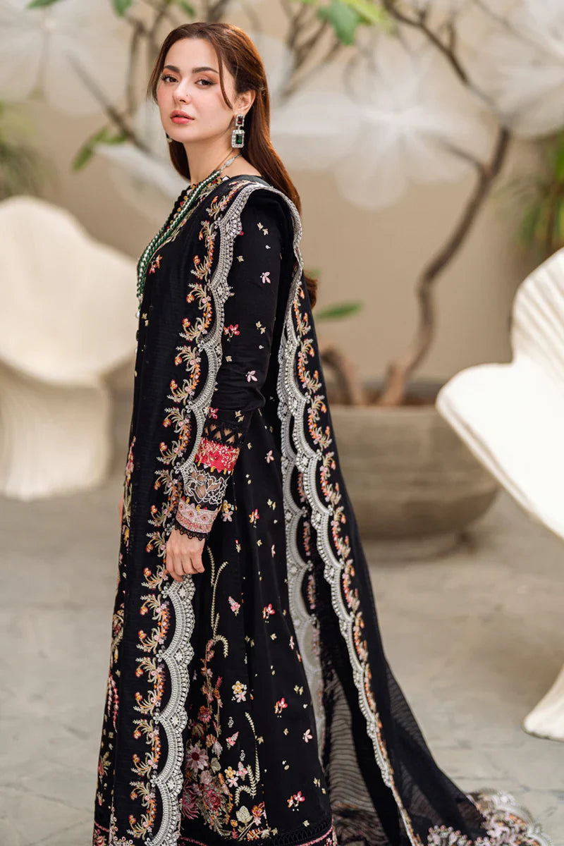 3Pc Embroidered Lawn Shirt with Embroidered Chiffon Dupatta FS527
