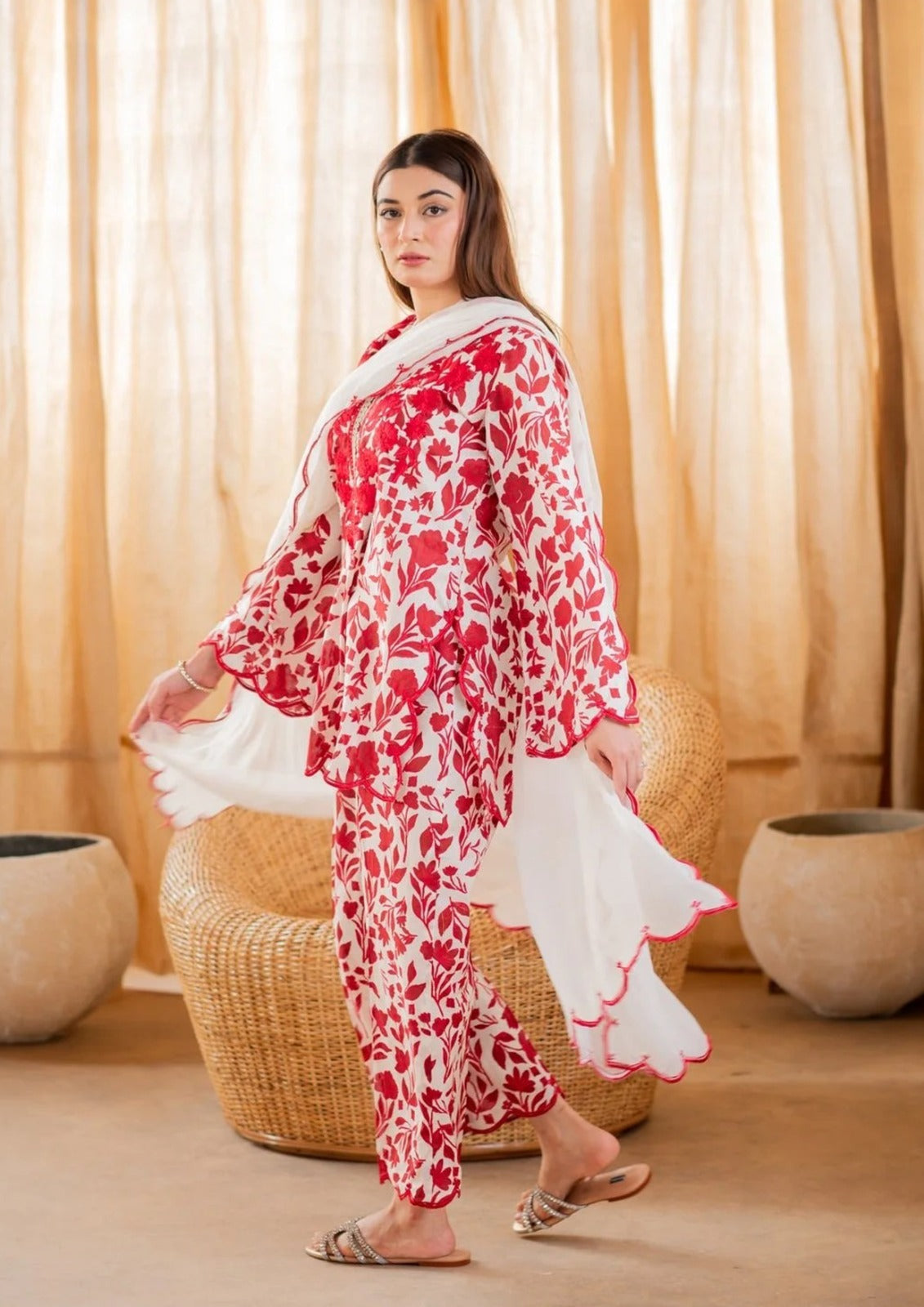 Digital Printed Lawn Shirt  Digital Printed Lawn trouser  Digital Printed Monar Dupatta