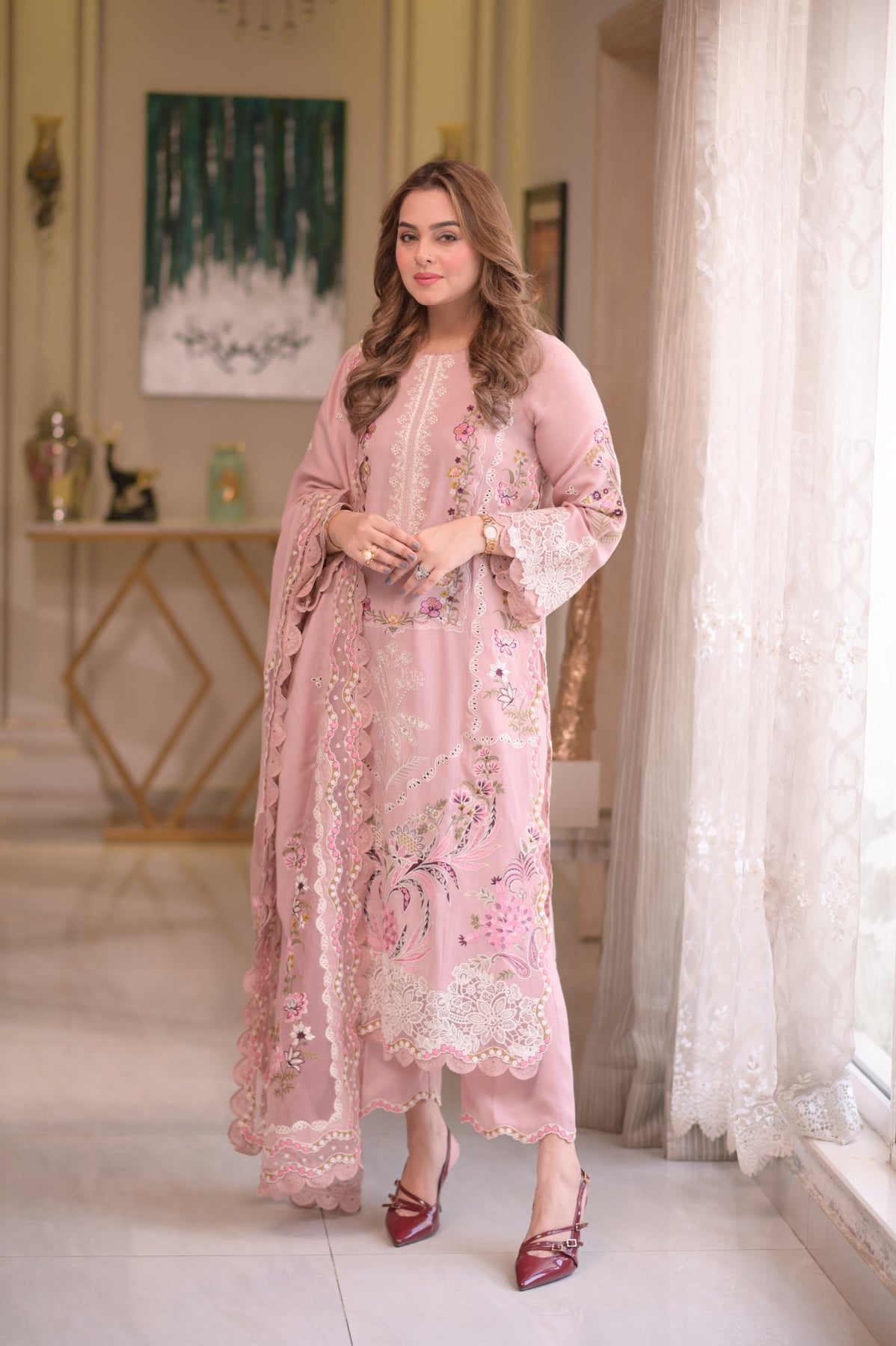 Lawn Unstitched Embroidered Collection with Lawn Embroidered  Dupata 701