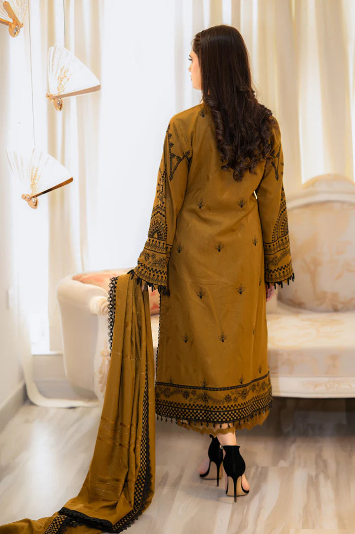 3pc UNSTITCH Lawn Article With Chiffon Dupata 3PC SUIT-251