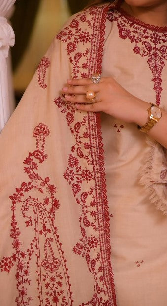 ANEELAS UNSTITCH DHANAK 3PC SUIT 46