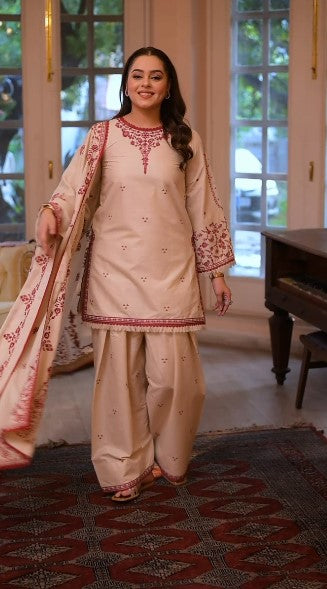 ANEELAS UNSTITCH DHANAK 3PC SUIT 46