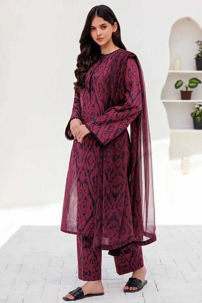 KARANDI 3PC PRINTED SHIRT WITH KARANDI PRINTED DUAPTTA AND TROUSER-256