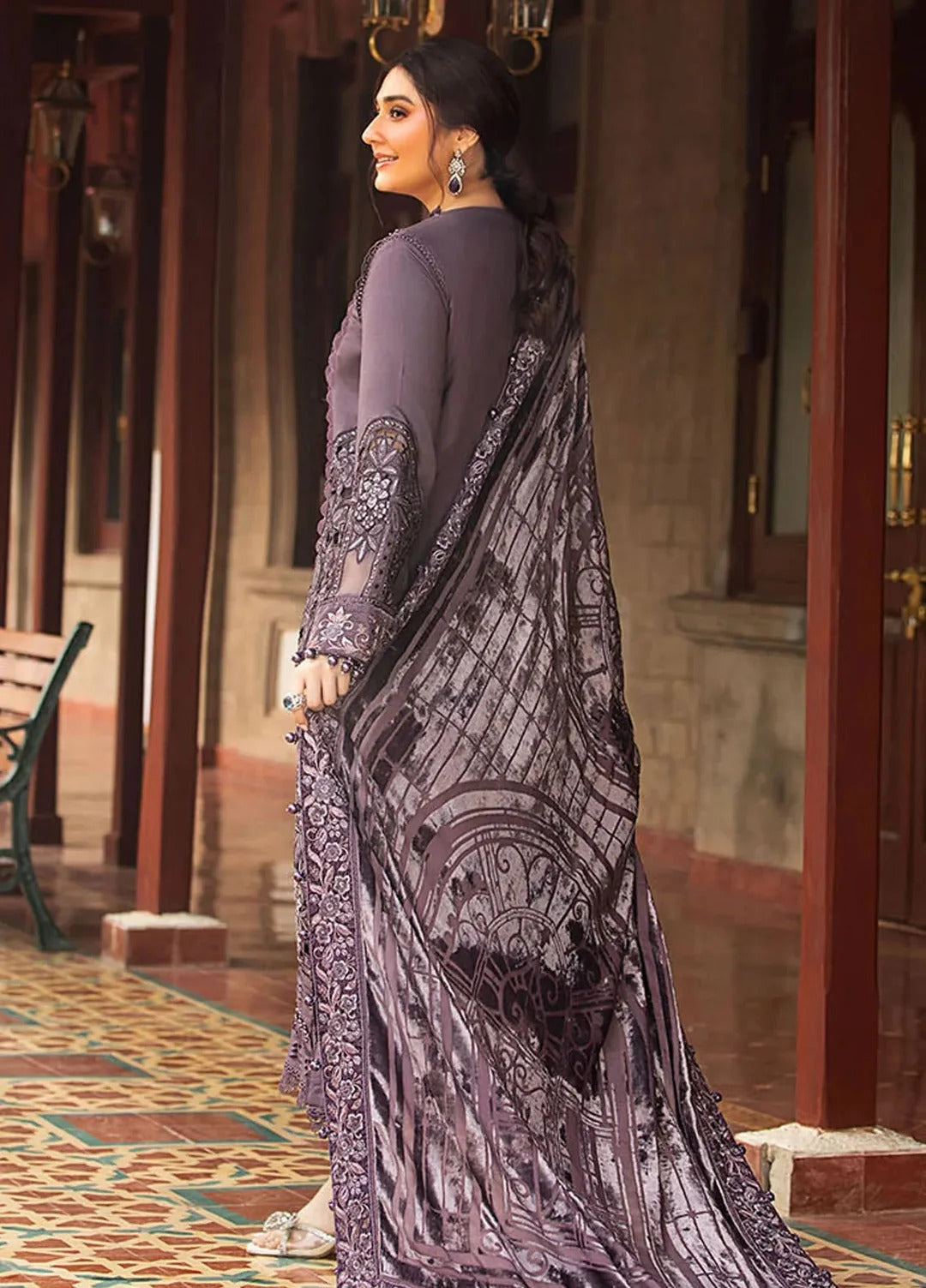Maria B Embroidered Suit Unstitched 3 Piece Suit 64
