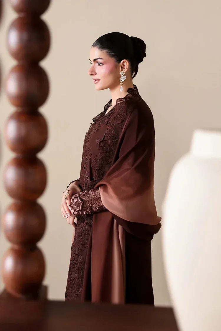BATIK-3PC DHANAK EMBROIDERED SHIRT WITH COURTRAI WOOL PRINT EMBROIDERED SHAWL AND TROUSER 60