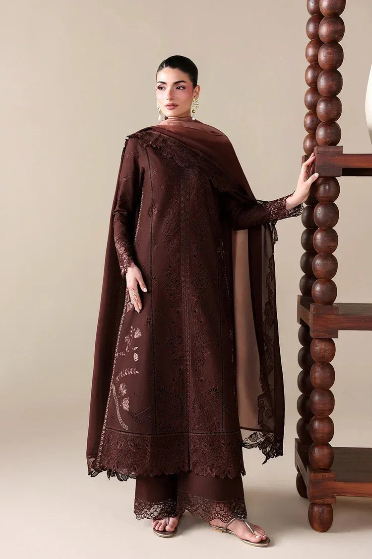 BATIK-3PC DHANAK EMBROIDERED SHIRT WITH COURTRAI WOOL PRINT EMBROIDERED SHAWL AND TROUSER 60