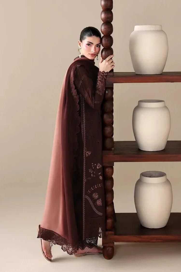 BATIK-3PC DHANAK EMBROIDERED SHIRT WITH COURTRAI WOOL PRINT EMBROIDERED SHAWL AND TROUSER 60