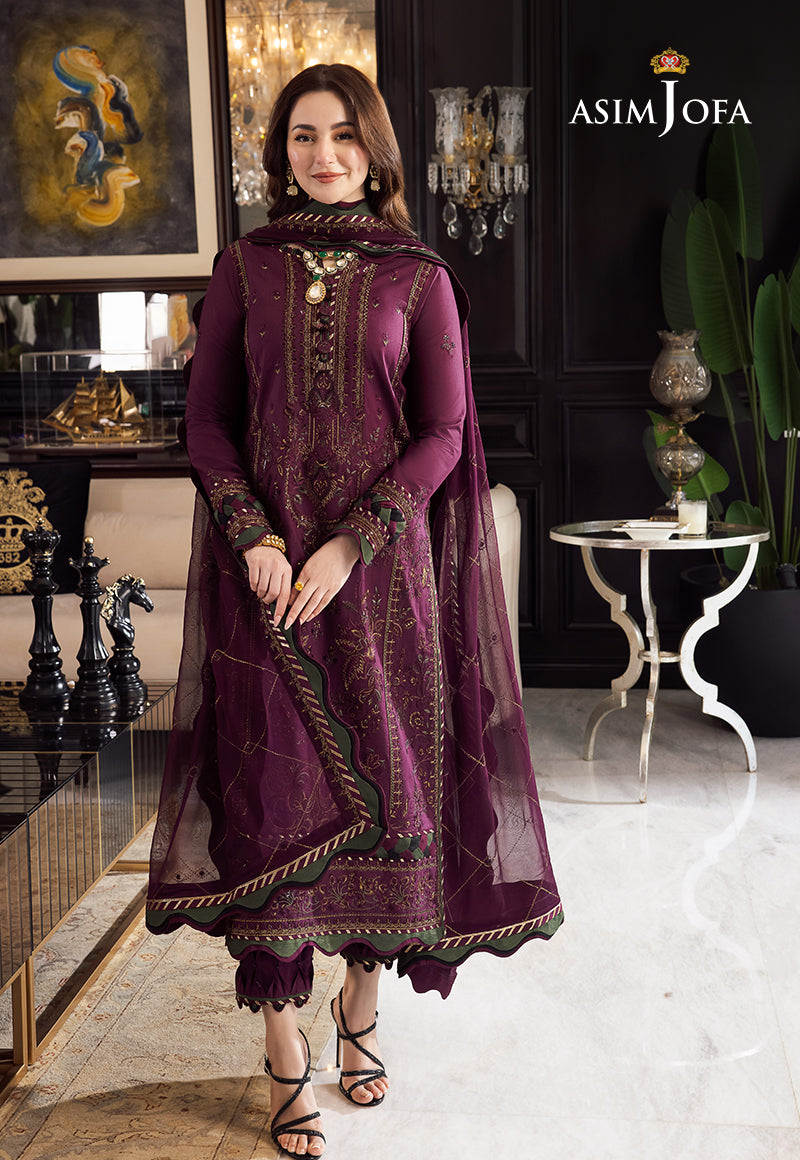 Asim Jofa Dhanak 3PC Embroidered With Chiffon Embroidered Dupatta-668