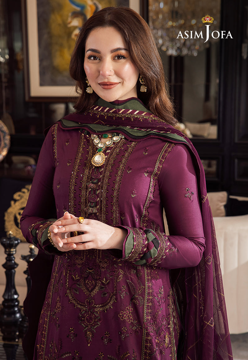Asim Jofa Dhanak 3PC Embroidered With Chiffon Embroidered Dupatta-668