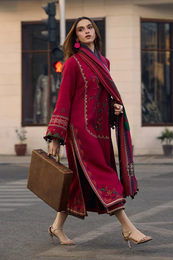 Lawn-3PC UNSTITCHED Embroidered Shirt with Digital Printed Jacquard Dupatta- V712